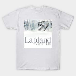 WINTER WILD LIFE  BEAR ARCTIC CIRLE LAPLAND SCANDINAVIA T-Shirt